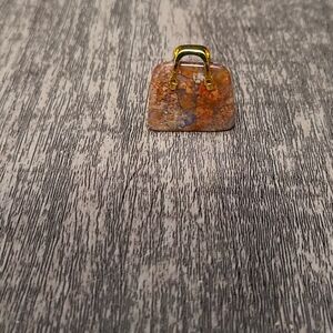 Flower Agate crystal miniture purse